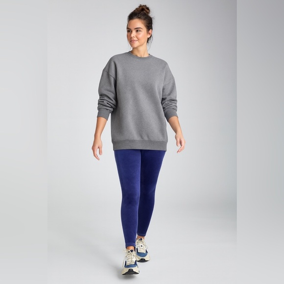 Athleta Purple Velvet Leggings SM Soft Stretch High Rise Athleisure Yoga Lounge - Picture 1 of 10